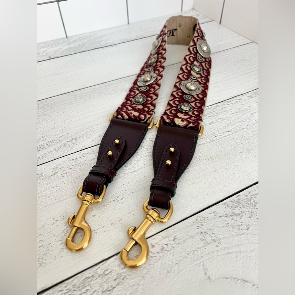 Christian Dior Oblique Shoulder Bag Strap With Ring